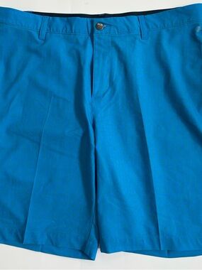 adidas Men’s Blue with subtle lime green geometric design Shorts